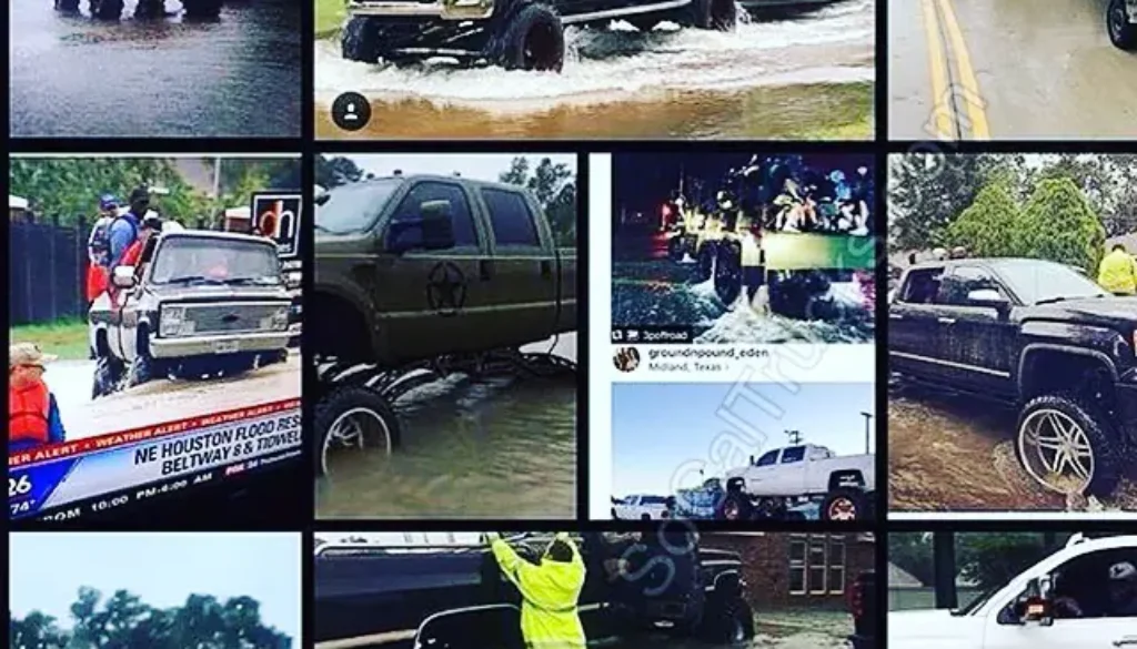 Hurricane Harvey Trucks